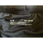 Under Armour HeatGear Running Shorts Black White Women’s M Medium Loose Fit Photo 1