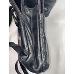 Perlina PERILINA BLACK LEATHER‎ BACKPACK  9x11x3" Photo 10