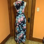 Elise’s Bright Floral maxi summer dress Blue Photo 9