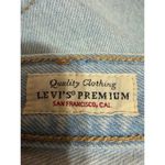 Levi's  Wedgie Womens Blue High Waisted Cut Off raw Hem Denim Jean Shorts Size 31 Photo 3