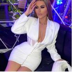 House Of CB  Anine White Blazer Corset Mini Dress Size Medium  Photo 5