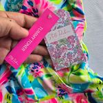 Stella Parker Women's Hem Wrap Swim Dress Tummy Toner Multi Waterlilly Size XL Pink Photo 5