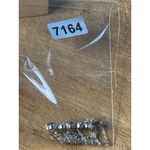 925 Sterling Silver Necklace With Blue & Clear Gemstone Pendant Photo 1