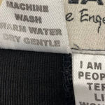 Flax Stretchy Knit Scoop Neck Long Sleeve Mini Dress Black Lagenlook Womens L Photo 10