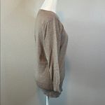 New York & Co Scoopneck 3/4 Sleeve Lightweight Sweater Beige Size Large Tan Photo 1