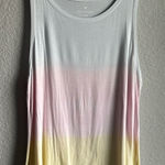 American Eagle 💖 Outfitters Soft & Sexy Ombré Pink and Yellow Relaxed Tank Top Photo 0