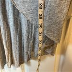 ASTR  the label Gray Draped Long Sleeve Top nursing bump friendly blouse large Photo 2