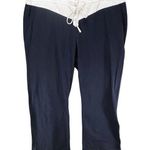 Brooks Brothers Pants Womens XL Blue Drawstring Waist Casual Relaxed Comfort Photo 0