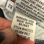 Hudson  Barbara High Waist Super Skinny Jeans Size 29 Blue Denim Stretch Fabric Photo 5