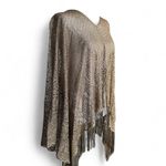 Mirasol Lace, Cardigan, figure Shimmering Gold Top one size brand new Photo 2