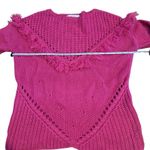 Newbury Kustom  Pink Fringed Women's Sweater v Photo 3
