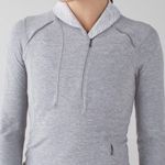 Lululemon Think Fast Pullover Heathered Slate/Tonka Stripe Heathered Slate White Photo 2