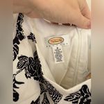 Talbots NWT Vintage 90's White & Navy Paisley Spaghetti Strap Mini Dress 8P Photo 4