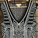 Jealous Tomato  Womens Dress Medium Black White BodyCon Knit Pull Over Mini Photo 1