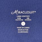 MiracleSuit Tunic Top Women Small Everyday Shapewear Comfort Stretch Blue White Photo 5