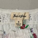 For Love & Lemons  Size Small White Eyelet Floral Cottage Boho Romantic Crop Top Photo 2