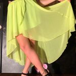 Sheer Green Skirt Size M Photo 1