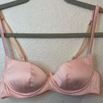PLAYBOY by Coco de Mer Pinup Catch Me Satin Underwired Bra Baby Pink Size 32 B Photo 0