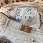 We The Free  Good Luck Barrel Jeans 32 Cream Mid Rise Button Fly Free People Photo 6
