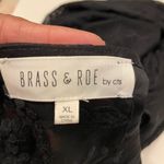 Called To Surf Brass & Roe Black Sheer Floral Embroidered Dress/Coverup Midi Dress Romantic XL Photo 6