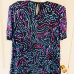 Night Vogue Black Sequin Dressy Top Photo 1