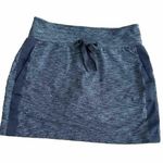 Athleta Downtown Metro Skort Skirt Gray W/Black Trim Heather Sz XS Pockets Photo 1