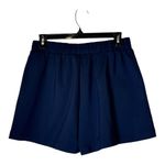 Good American  Shorts Women Medium Blue Rinse High Rise Weekend Relaxed Poplin‎ Photo 2