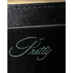 VTG Atomic 1950s "Pretty" Black Handbag w/ colorful Embroidered Swirls Photo 3