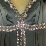 Sue Wong  size 4 small Black Nocturne mini silk beaded y2k Dress party dance lbd Photo 3