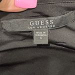 Guess  Black Faux Leather and Jersey Bodycon Dress Photo 10