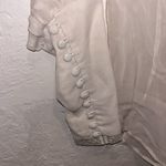 Vintage Elegant Cream Ruffle and Lace Modest Blouse Size 10 Photo 5