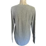 Hilary Radley  Gray V Neck Tunic Long Sleeve Sweater Size Medium Photo 1