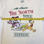 Disney Mickey Minnie Pluto North Pole Express Christmas Graphic Tee M Photo 6