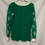 CELEBRATE TOGETHER SIZE SMALL FUNKY Festive MULTICOLOR Reindeer GREEN Sweater Photo 8