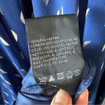 AQUA  Navy Blue & Metallic Gold Halter Maxi Dress Gown Size 0 Photo 7