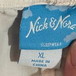 Nick & Nora Shorts Tank Pajama Set Pink White Orange Size XL Photo 2