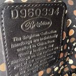 Brighton  Embossed Black Leather Shoulder Bag Photo 5
