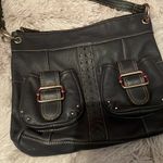 💙💖 Navy leather Tignanello crossbody Blue Photo 1