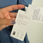 Athleta NWT  Essence‎ Support Top Dusty Blue Built In Bra Workout Size Small Photo 4