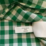 J.Crew Factory Green & White Gingham Button-Up Shirt Cottagecore– Women’s M Photo 11