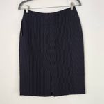 Isabella Demarco Black Pinstripe Pencil Skirt NWT Size 4 Black Striped Skirt Photo 2