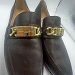 Karl Lagerfeld Cabana brown leather loafers Women’s size 6 Photo 1