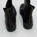 Frye  Women's Phillip Military Zip Boot Dark Brown Leather Size 37 Photo 8