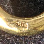 Julie Vos 24K Plated Gold & Blue Gemstone Bali Necklace & Bracelet Set Photo 8