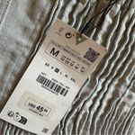 ZARA  Gray Denim Strapless‎ Button Top Size Medium Photo 2