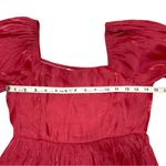 Umgee  Long Sleeve Shimmer Mini Dress Smocked Back panel babydoll Size Small NWT Photo 5