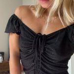 Nordstrom Ruched black short sleeve top from Photo 3