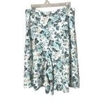 Womens Blue White Floral Print High Waisted Shorts Size 9/10 Photo 4