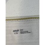 Aerie Yellow White Striped Bikini Bottoms Women’s Size L Ribbed High Leg Swim Photo 2