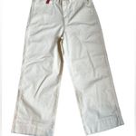 Marine layer Bridget Slim Wide Leg Crop White Pant Size 14 NWT Photo 6